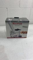 Retail box of Westmark Kernfix cherry stoner