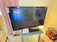 Front view of LG 42-inch TV on stand