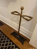 Full view of brass umbrella stand