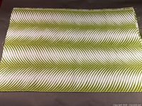 Full view of fabric piece showing overall size and pattern