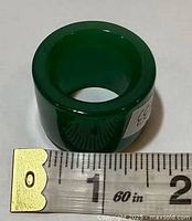 Overall view with tape measure showing ~1 inch height