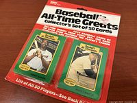 Front of sealed Topps All-Time Greats Series 2 blister pack showing Hank Aaron and Mickey Mantle cards