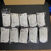 Front view showing ten sealed pairs of Miracle Socks packages
