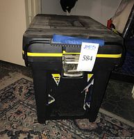 Stanley rolling tool box front view