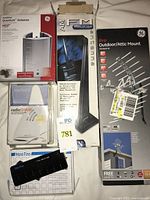 Group shot of all boxed items showing product fronts