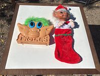 Front view of carrier and stocking side by side