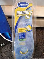 Dr. Scholl’s Memory Fit insoles in original blister packaging