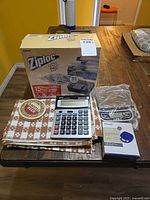 Group shot of all items on table