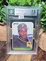 Front view of the BGS-slabbed Barry Bonds card