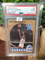 Front of PSA-slabbed card showing label and card image