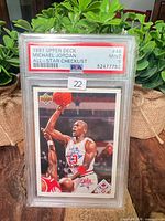 Front view of PSA-slabbed card showing label and card front