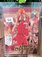Front of LeBron’s Diary LJ7 card in sleeve
