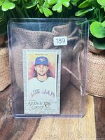 Front view of Bo Bichette rookie mini gold card in toploader