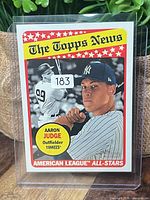 Front of card displaying design and player information