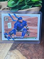 Front of Alejandro Kirk 2021 Topps RC in sleeve