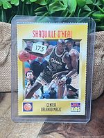 Front of Shaquille O'Neal SI Kids card in sleeve