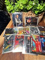 Group shot of all sleeved Formula 1 Topps Chrome cards