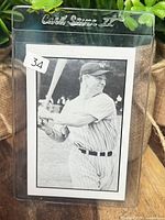 Front of Lou Gehrig card in sleeve