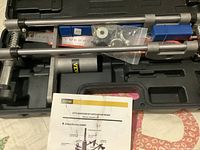 Entire morticer kit in carry case with components and manual