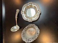 overview of three silver pieces
