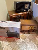 Front view showing all four radios together