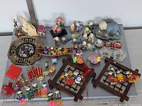 Overview of entire assortment on table