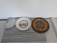 All three items side by side with ruler for scale