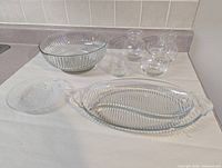 Group shot showing all glassware pieces