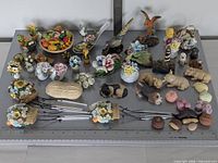 overview of entire lot on table with ruler, showing quantity and size