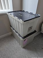 Two stacked totes showing overall appearance