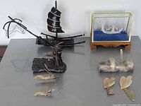 group view of all items on table