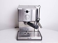 Front view of Breville Cafe Roma espresso machine showing overall design