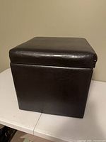 Closed ottoman showing exterior condition