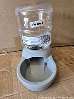 Front view of Lebistro gravity waterer assembled