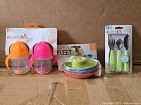 All three packaged baby items side by side