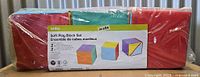 Packaged Anko Soft Play Block Set front label visible