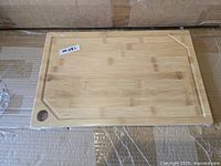 Top view showing juice groove and hanging hole