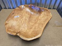 Top view showing overall shape and interior grain