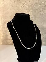 Full view of the necklace on display bust