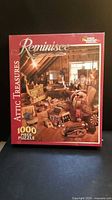 Front of sealed Attic Treasures 1000-piece puzzle box