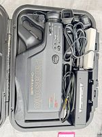 Camcorder, AC adapter, battery, cables, manual inside carry case
