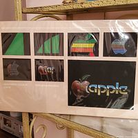 Full view of artwork board showing all graphic panels