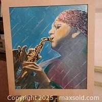 Front view of artwork showing full composition