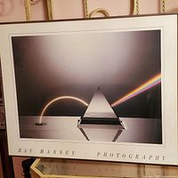 Full view of framed Ray Massey photographic poster