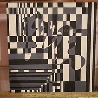 Full view of abstract painting front