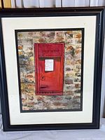 Full view of framed artwork