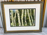 Full view of framed painting