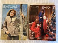 Front covers of both catalogues