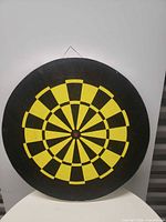 Front of dartboard, cleaner side