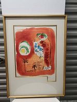 Full view of framed print showing artwork and frame